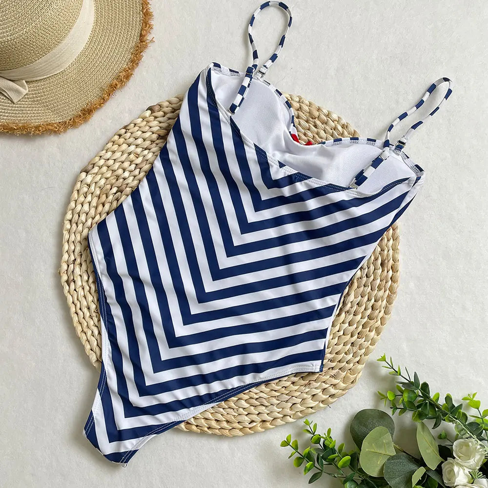 New Sexy Straps Backless One-Piece Swimsuit