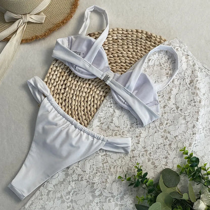 Sexy There-piece Bikini Set Female Swimsuit
