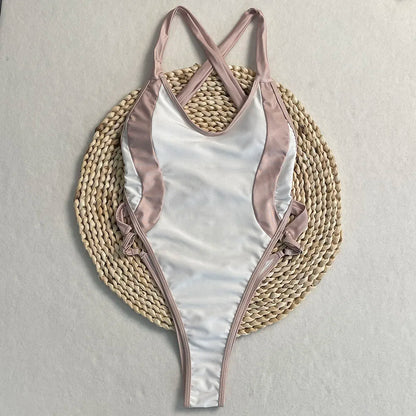 Patchwork One-Piece Swimsuit