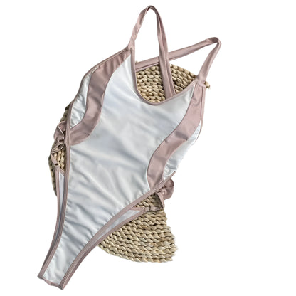 Patchwork One-Piece Swimsuit