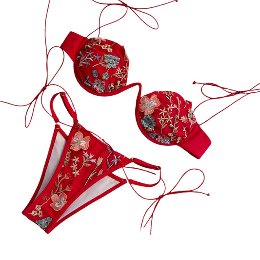 Sexy High Cut Micro Two-Piece Swimwear