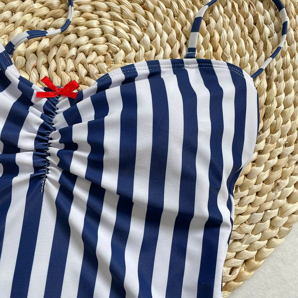 New Sexy Straps Backless One-Piece Swimsuit