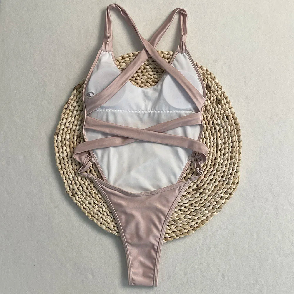 Patchwork One-Piece Swimsuit