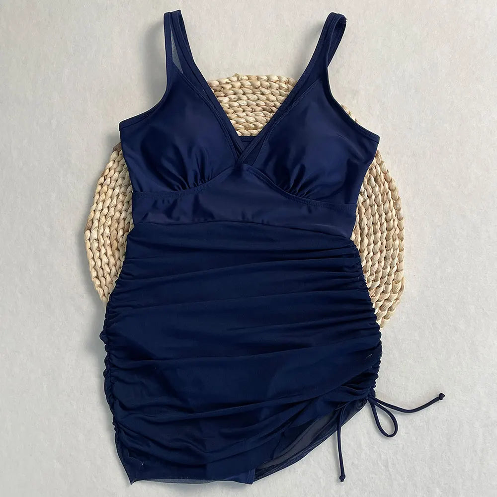 Sexy Bikini Set One-piece Swimsuit Skirt Tight Plus Size